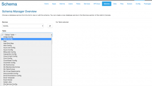 DreamFactory System Database