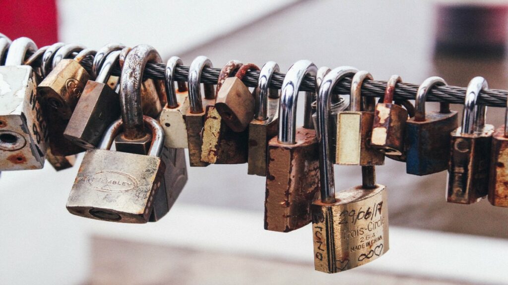 Locks representing zero trust