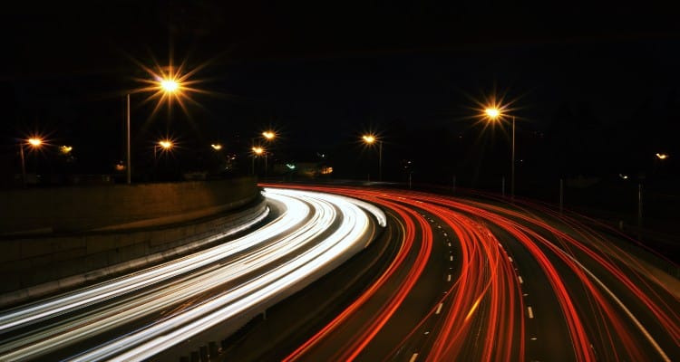Flashing lights image representing APIs to streamline processes 