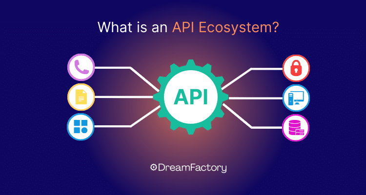 Diagram showing an API ecosystem