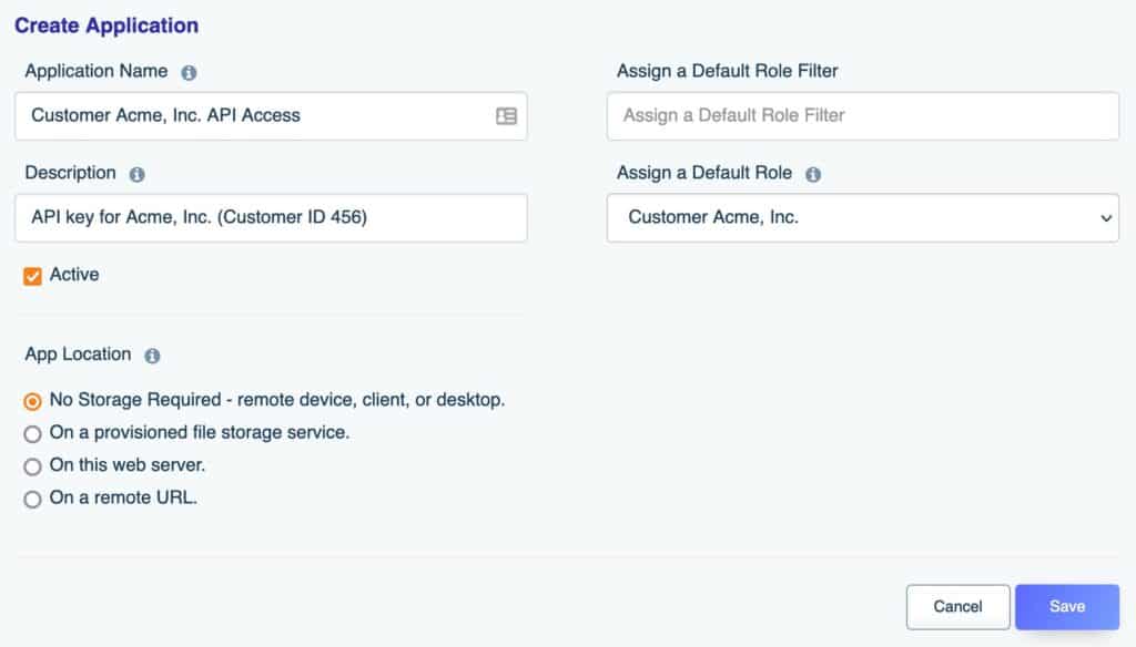 Creating the multitenant database API key