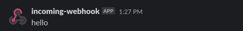 Slack notification 