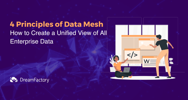 What are the four principles of data mesh?