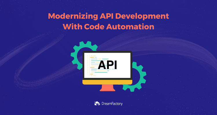 Computer showing API development with Code automation