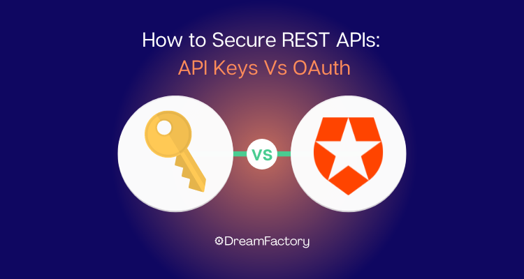 Diagram of how to secure rest with API Keys or OAuth