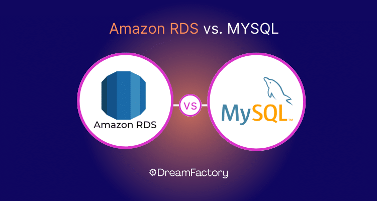 Diagram showing Amazon RDS vs. MySQL