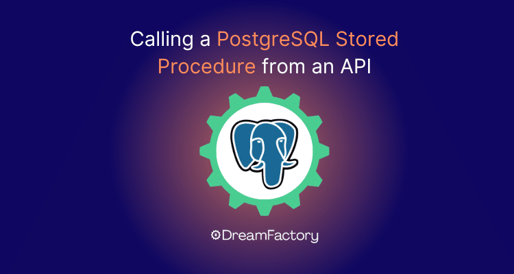 DIagram showing how to call a PostgreSQL stored procedure from an API