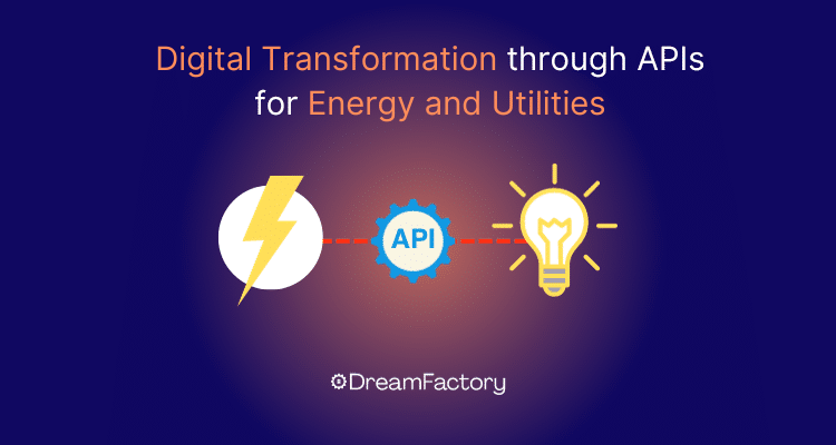 Diagram showing digital transformation for energy and utilities.