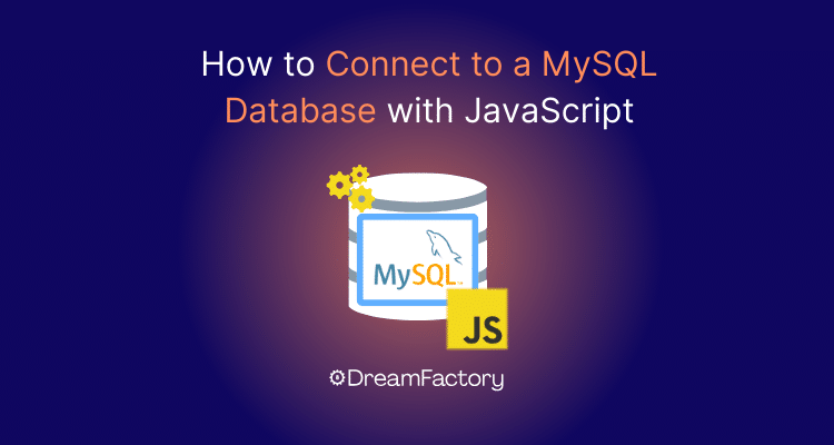 Diagram showing how to connect to a MySQL database with Javascript